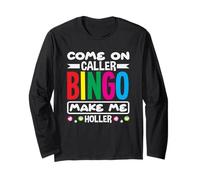Jugador de bingo Vamos Llamador Bingo Hazme Gritar Manga Larga