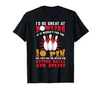 Jugador de Bolos Divertido Sería Genial Jugando a los Bolos Camiseta