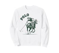 Jugador De Caballo De Polo Mujer Montando Deportista Sudadera