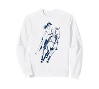 Jugador De Caballo De Polo Mujer Montando Deportista Sudadera