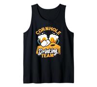 Jugador de Cornhole Beber Equipo Fun Vibes Camiseta sin Mangas