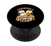 Jugador de Cornhole Beber Equipo Fun Vibes PopSockets PopGrip Adhesivo