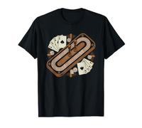 Jugador De Cribbage Pista Clavijas Minimalista Tablero Camiseta