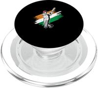 Jugador de Cricket Bandera de la India | Equipo de Cricket Indio | Cricketer PopSockets PopGrip para MagSafe