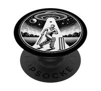 Jugador de cricket - Hombres secuestrados en el espacio exterior PopSockets PopGrip Adhesivo