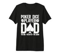 Jugador de Dados de póquer Dad The Idol Juego de Cartas Poker Dice Player Camiseta Premium