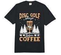 Jugador de Disc Golf Antes del Frisbee Golf Coffee Lover Disc Golf Comfort Colors Adult Heavyweight T-Shirt