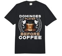 Jugador de dominó Antes de apostar Amante del café Dominó Jugador Comfort Colors Adult Heavyweight T-Shirt