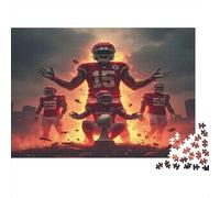 Jugador de Fútbol Americano Puzzle de 1000 Piezas Papel para Adultos Estadio Deportivo Dinámico Enfoque Decoración Regalo 70x50cm/1000pcs