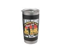 Jugador De Golf De Disco Disc Golf Vaso térmico de acero inoxidable de doble pared