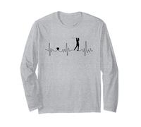 Jugador de golf Tee-off Heartbeat para amantes del golf Hombres Mujeres Manga Larga