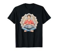 Jugador de Handpan meditativo Frente a un Mandala 3 - Fan Fun Camiseta