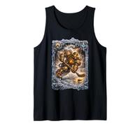 Jugador de Hockey con Motor Steampunk Camiseta sin Mangas