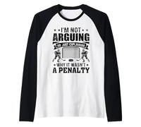 Jugador de Hockey Divertido No Estoy Discutiendo Solo explicando penalización Camiseta Manga Raglan