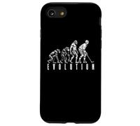 Jugador De Hockey Hielo Evolución Hombre Divertido Mono Cavernícola Deporte Carcasa para iPhone SE (2020) / 7/8