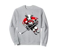Jugador de hockey sobre hielo Vaca Sudadera