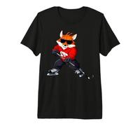 Jugador de Hockey sobre Hielo Zorro Camiseta Premium