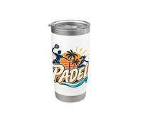 Jugador De Pádel - Pádel - Pista De Pádel Sunny Vaso térmico de acero inoxidable de doble pared