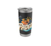 Jugador De Pádel - Pádel - Pista De Pádel Sunny Vaso térmico de acero inoxidable de doble pared