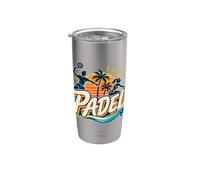 Jugador De Pádel - Pádel - Pista De Pádel Sunny Vaso térmico de acero inoxidable de doble pared