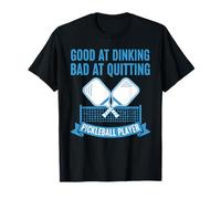 Jugador de Pickleball Bueno en hundir Mal en Dejar de Fumar Divertido Camiseta