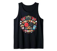 Jugador de Ping Pong de campeones de Tenis de Mesa Kawaii Camiseta sin Mangas