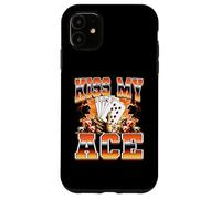 Jugador de póker Kiss My Ace, Juego de Casino al Estilo Pirata de los 90 Carcasa para iPhone 11