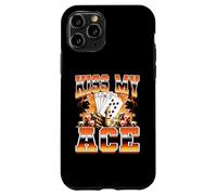 Jugador de póker Kiss My Ace, Juego de Casino al Estilo Pirata de los 90 Carcasa para iPhone 11 Pro