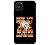 Jugador de póker Kiss My Ace, Juego de Casino al Estilo Pirata de los 90 Carcasa para iPhone 11 Pro MAX