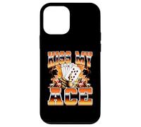 Jugador de póker Kiss My Ace, Juego de Casino al Estilo Pirata de los 90 Carcasa para iPhone 12 Mini