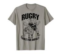 Jugador de Rugby Construido para el Impacto Divertido Aparejo de Elefante Rinoceronte Camiseta