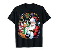 Jugador de Santa Poker Funny Christmas Casino Design Camiseta