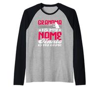 Jugador De Tenis Abuela Es Mi Nombre Juego Camiseta Manga Raglan