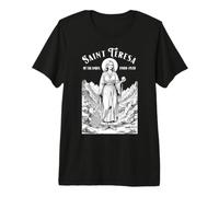 Jugador De Tenis Divertido Vintage Patrona Santa Teresa Deporte Camiseta Premium