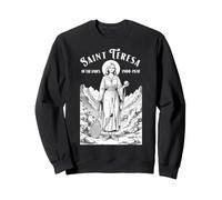 Jugador De Tenis Divertido Vintage Patrona Santa Teresa Deporte Sudadera