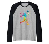 Jugador de tenis Niños Juveniles Hombres Niños Camiseta Manga Raglan