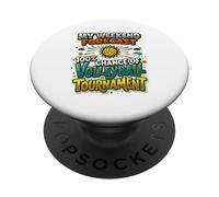 Jugador de Voleibol Pronóstico Fin de Semana Torneo de Voleibol PopSockets PopGrip Adhesivo