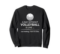 Jugador de Voleibol | Un día sin Voleibol es Gracioso Sudadera