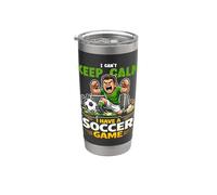 Jugador del día del partido de fútbol I Can't Keep Calm Vaso térmico de acero inoxidable de doble pared