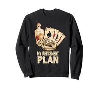 Jugador del póker del Casino Mi Plan de jubilación Jugador de la Tarjeta del póker Sudadera