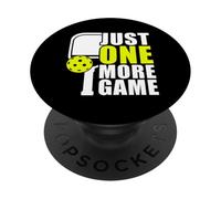 Jugador Divertido de Pickleball Just One More Game PopSockets PopGrip Adhesivo