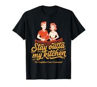 Jugador Divertido de Pickleball Stay Outta My Kitchen Camiseta
