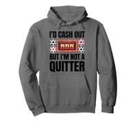 Jugador divertido del casino del juego no una máquina tragamonedas Quitter Sudadera con Capucha