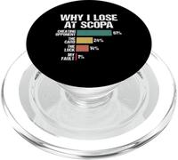 Jugador Italiano de Cartas Scopa para Amantes del Juego por qué pierdo Scopa PopSockets PopGrip para MagSafe