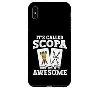 Jugador italiano del juego de cartas entusiasta impresionante Scopa Carcasa para iPhone XS Max