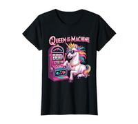 Jugador Lindo del póker del Juego del Casino de la Reina de la Camiseta