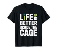 Jugador Pádel Life Is Better Inside The Cage Padel Camiseta