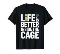 Jugador Pádel Life Is Better Inside The Cage Padel Camiseta