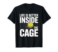 Jugador Pádel Life Is Better Inside The Cage Padel Camiseta