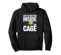 Jugador Pádel Life Is Better Inside The Cage Padel Sudadera con Capucha